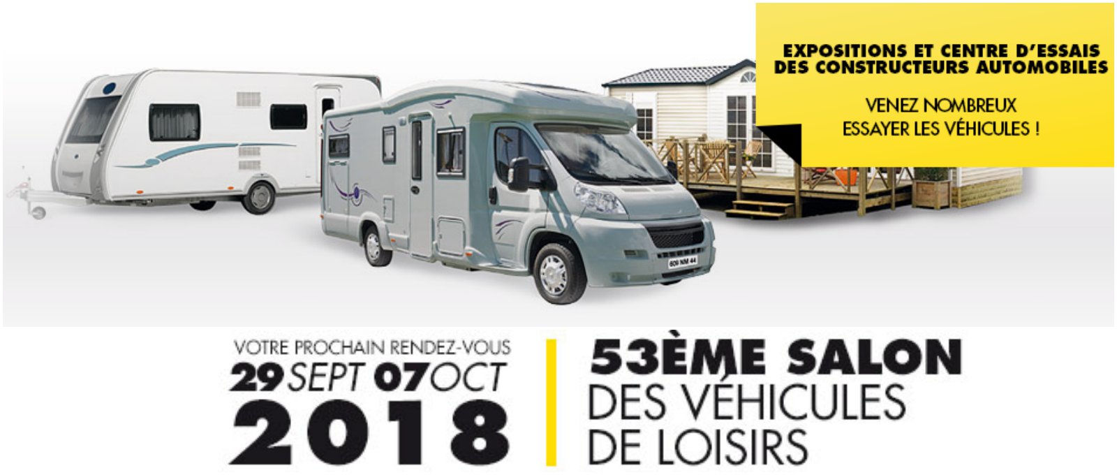 выставка домов на колесах Le Salon des Véhicules de Loisirs 2018